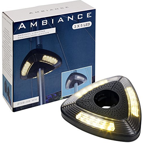 BigBuy Outdoor - Lampada LED per ombrellone Ambiance, V0201384, Unisex, Adulto, Multicolore