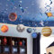EASY JOY 12er-Set Weltraum Deko, Planeten Deko & Weltall Girlande für Weltraum Kindergeburtstag, Sonnensystem Kinder, 3D Papierdekoration mit Raumschiff, Garland Partydekoration, Kinderzimmer Deko