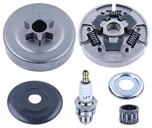 Adefol Kit di 3/8 Pignone Frizione per Stihl 017 018 MS170 MS180, Kit Cuscinetto ad Ago, Motosega Parte di Ricambio 1123 640 2003 1123 160 2050 0000 958 1022