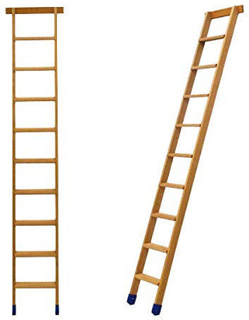 Scala semplice in legno: gradini profondi 8cm - 5 gradini
