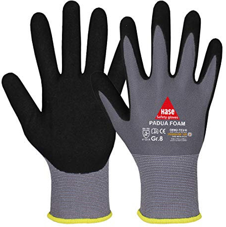 Hase Sicherheitshandschuhe Padua Foam Größe 11, Nitrilschaum 10 Stk