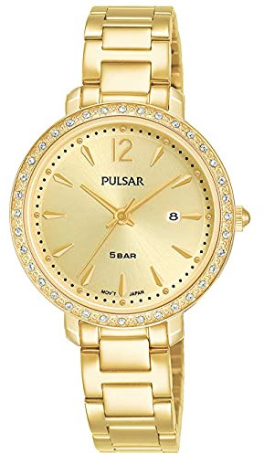 Pulsar Quarz Damen-Uhr Edelstahl mit Metallband PH7516X1