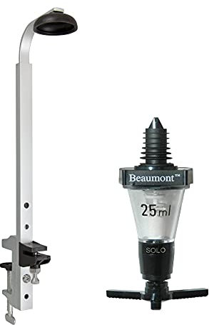 Gifts Direct 2 U Drink Dispenser | Standard Shelf Mounted Fixing Bracket | Single Bottle Rack (70cl/1 litre) | 1 x 25ml Bar Optic | Spirit Measure