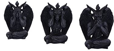 Nemesis Now Three Wise Baphomet, 10,2 cm, Schwarz