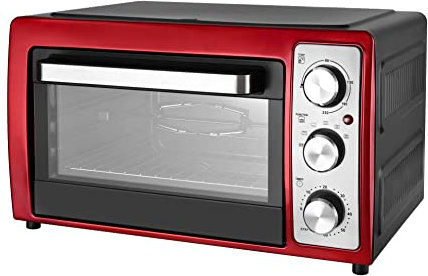 TKG 2031 CR BK - Mini-four avec convection et rôtisserie - 28L - 1500W - 100-230°C - Noir