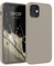 kwmobile Hülle kompatibel mit Apple iPhone 12 / iPhone 12 Pro Hülle - weiches TPU Silikon Case - Cover geeignet für kabelloses Laden - Creme