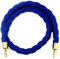 Corde de Barrière Diviseur de Files d'Attente Cordon Séparation pour Poteaux de Guidage Barrière Corde avec Crochet pour Hôtel/Banque/Hôpital/Aire de Jeux/Autres Lieux Publics (1.5m,Bleu)