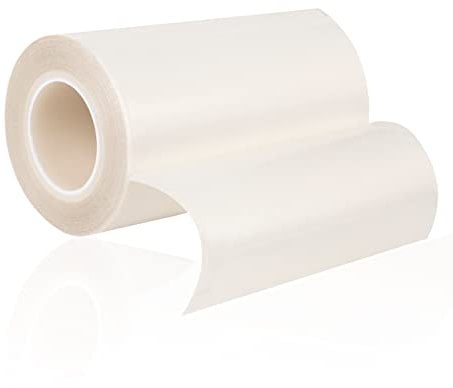 SENCOL Ruban adhésif en téflon en fibre de verre avec revêtement en PTFE haute température - 196 ℃ à + 380 ℃ - Blanc - 100 mm x 10 m x 0,18 mm