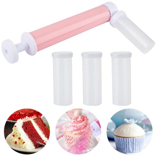 Manuelle Airbrush zum Dekorieren von Kuchen DIY Backen Airbrush Pumpe Kuchen Spritzpistolen Kit Färbung Spray Malerei Werkzeug Set Kuchen Dekorieren Zubehör für Cupcakes Kekse