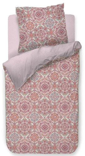 PiP Studio Bettwäsche EL Bordado Pink Perkal Blumen Ornamente Floral Geometrisch Früchte Nüsse, Größe:135 cm x 200 cm