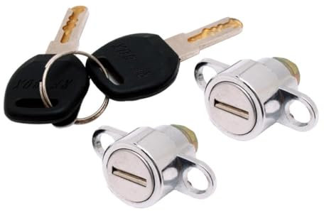 Dickly Serrures de Coffre de Toit avec Clés, Noyaux de Verrouillage, Serrures de Support de Voiture, Serrures de Barre Transversale en Métal pour SUV, Access