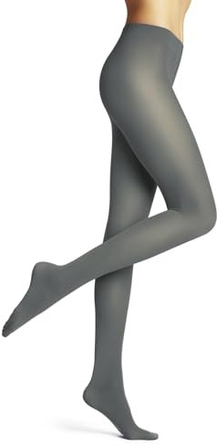 FALKE Damen Strumpfhose Pure Matt 50 DEN W Ti halb-blickdicht einfarbig 1 Stück, Grau Shark 3258, M