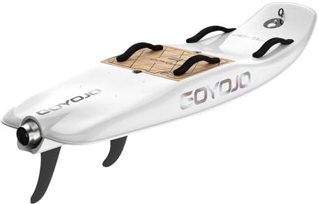 Weiß elektrisches Surfbrett, wiederaufladbares Hochgeschwindigkeits-Wasser-Longboard, Polymerfasermaterial (12KW)