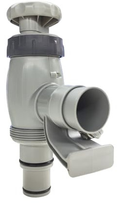 Valve à piston pour piscine hors-sol, pièces de rechange avec valve marche/arrêt - Accessoire de piscine pour adaptateur de tuyau Intex et support de tuyau de piscine - Vanne d'arrêt pour piscine hors