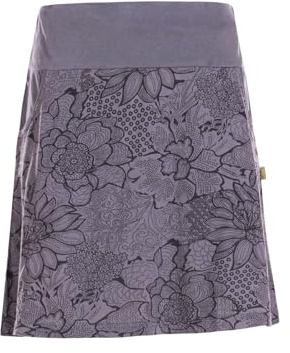 Vishes kurzer Damenrock mit Blumen-Spitze I Größe 34-46 I Handgefertigt aus 100% Baumwolle I Rock mit Taschen I Für warme & kalte Monate I Nachhaltige Alternative Bekleidung