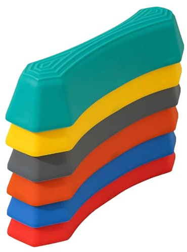 Trittsteine für Kinder, rutschfeste Regenbogen-Balancing-Steine, sensorische Trittsteine, Balance-Trittsteine für Kinder, Hindernislauf, tragbarer sensorischer Spielplatz für Balance und Grobmotorik,