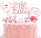 Dazzjoy 23 Stk Rosa Tortendeko 18 Geburtstag Mädchen,Glitter Cake Topper 18 Geburtstag Deko,Torten Deko zum 18 Geburtstag,Kuchendeko 18. Geburtstag Mädchen,Alles Gute zum 18 Geburtstag