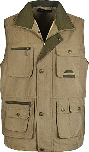 R G Clothing Mens Fishing,Hunting,Hiking,Traveling Lightweight Body Warmer Gilet Windproof Showerproof Multy Pockets Gilet Jacket