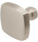 Decoranddecor Zinnia - Rounded Square Cupboard Door Knobs - Door Knobs for Cupboards, Cupboard Handles Knobs, Small Drawer Knobs, Kitchen Cupboard Knobs - 35mm Solid Zinc, Satin Nickel