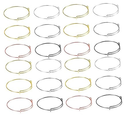 SEWOART 60 Stück Metall Armband Rohlinge Verstellbare Drahtarmbänder Für Schmuckherstellung Erweiterbarer Armreif Für Basteln