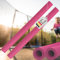 AWM Trampolin Schaumstoff 100 cm Schaumstoffrohre Schaumstoffpolster Stangenschutz Made in EU (Pink, 16 Stück)