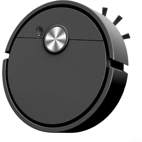 3 in 1 Robot Vacuum Cleaner with Mop, Smart Robot Hoovers for Sweeping and Dry & Wet Mopping Robot with Advanced 360° Mapping Navigation and One-Button Start for Pet Hair, Carpet, Hard Floors(Black)