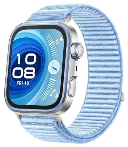 No Gap Nylon armbänder Kompatibel mit Huawei Watch Fit 4 Pro Armband Geflochten Uhrenarmband Kompatibel mit Huawei Watch Fit 3/4 / Fit 5 Pro Band