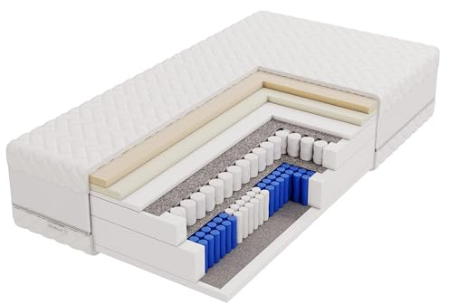 ALTDECOR Matratze Härtegrad H3 & H4 Silva Taschenfederkernmatratze Bett | Matratzen mit ergonomische 7 Zonen Hypoallergen & Antibakteriell Bezug abnehmbar & waschbar Bettmatratzen