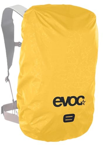 EVOC RAINCOVER SLEEVE Regenhülle, sunflower, M | wasserdichter Rucksackschutz, Rucksack Abdeckung mit reflektierendem Logo-Druck, flexible Größenanpassung