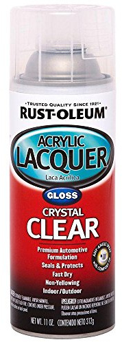 Rust-Oleum Automotive 253366 Acrylic Lacquer Spray, Clear Gloss, 11-Ounce (pack of 1)