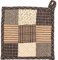 VHC Marken Wasserkocher Grove Topflappen Patchwork Blöcke, schwarz, 20,3 x 20,3 cm