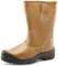 B-Click Footwear Lined Rigger Safety Boots With Scuffcap, Tan, 10 UK (44 EU)
