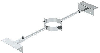 Sparrenhalter verstellbar, 500-900mm für doppelwandige Schornsteine DW; Ø 150mm Innendurchmesser, Edelstahl