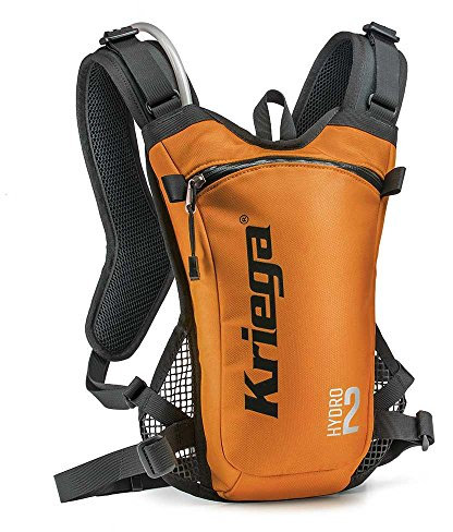 Kriega Hydro 2 Rucksack Wassertasche Trinkbeutel Trinksystem Motocross MX 2 Liter, 6501200, Farbe Orange
