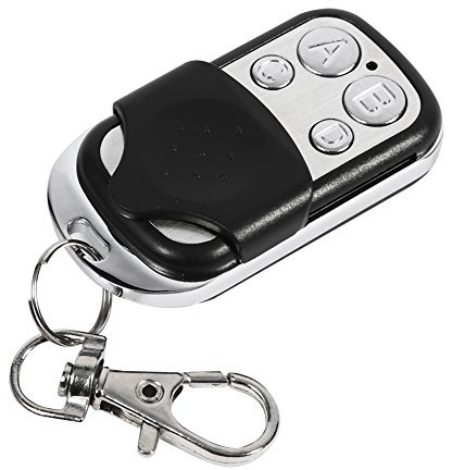 FTVOGUE 433 MHz Clonage Universel Alarme sans Fil Télécommande Porte-clés pour Porte de Garage de Voiture