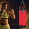 Boxsack Heavy Duty Boxsack mit Ketten für Boxtraining Fitness Sandsack(60cm-Rot) Kampfkunst