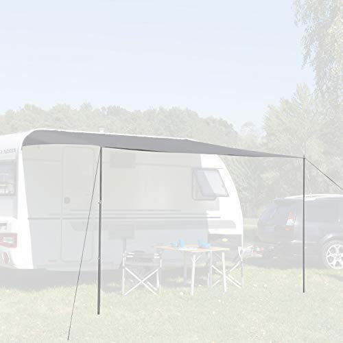 Reimo Tent Technology Sonnendach und Seitenwand in einem Como 8 grau 700 x 240cm