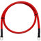 Lumonic Câble de batterie 1m Câble de masse avec section de 35mm² rouge - Câble d'alimentation automobile avec 2x cosses tubulaires M8 - Câble en cuiv