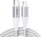 SeiyaX PD Cable de carga rápida 1M USB C a L Cable MFi Certificado Cargador para iPhone/iPad Blanco