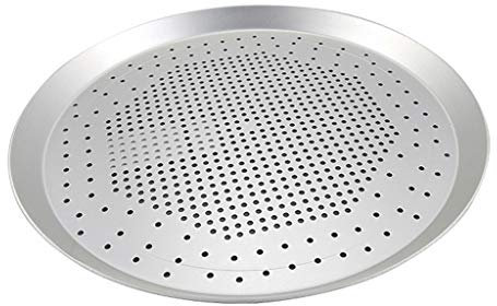 Pizza Horno Redondas Aleación de aluminio Cacerola de la pizza de 13 pulgadas, antiadherente Bandeja de horno con ventilación pizza con agujeros, la bandeja del horno pizza redonda Herramientas de coc