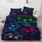 Wintdeer Housse de Couette 140x200 Gamer - Parure de Lit 140 x 200 Ado Garçon avec Fermeture Éclair 1 Personne, Parure Housse Couette en Microfibre avec 1 Taie d'oreiller 65x65 cm