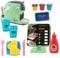 Kids Coffee Maker Machine Toy Kitchen Role Play Set with Cash Register Play Food