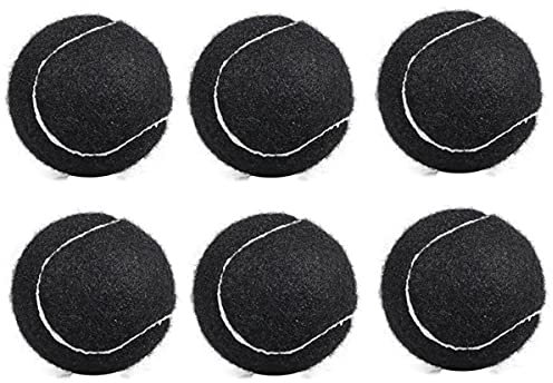 Barabesty Tennisbälle für Damen, Anfänger, 66 mm, Schwarz, 6 Stück