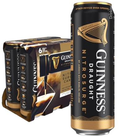 Guinness Nitrosurge Cans (pack of 6), 558 ml (Pack of 6)