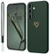 Mitetabo für Samsung Galaxy S23 5G Hülle Silikon mit Gold Liebesherz, Handyhülle Samsung Galaxy S23 5G Dünn Case Slim Kratzfeste Rundumschutz Schutzhülle für Samsung Galaxy S23 5G Grün