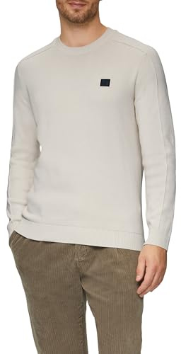 s.Oliver Strickpullover mit Nahtdetails und Logo
