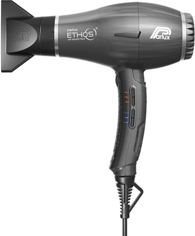Parlux Ethos® Professioneller digitaler Haartrockner, Made in Italy, Farbe Titan