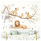 Little Deco Wandtattoo Löwen auf AST Kinderzimmer Wandsticker für Babyzimmer Safari Dschungel Wandaufkleber Tiere Schlafzimmer Wanddeko DL5053-03