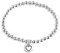 LuxurySP 925 Sterling Silver Handmade Strand Chain Bracelet 4mm Bead Ball Stretch Bracelets for Women Girls Silver Jewelry Gift (Color 1-One Size)