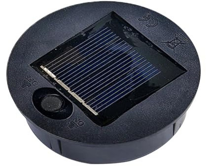 Solarleuchten Ersatz Top mit LED Birnen Wasserdicht Solarpanel Laterne Deckel Lichter Ersatz Top Glühbirne Ersatzteil für Außen Hängende Laternen für LED Solarleuchten Garten